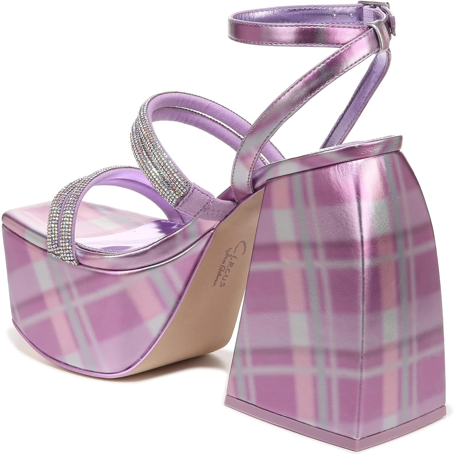 Circus NY by Sam Edelman Women's Mila Jewel Ankel Strap Platforms NW/OB