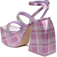 Circus NY by Sam Edelman Women's Mila Jewel Ankel Strap Platforms NW/OB