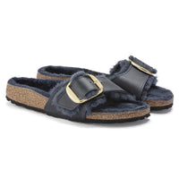 Birkenstock Women's Madrid Big Buckle Shearling Sandals NW/OB
