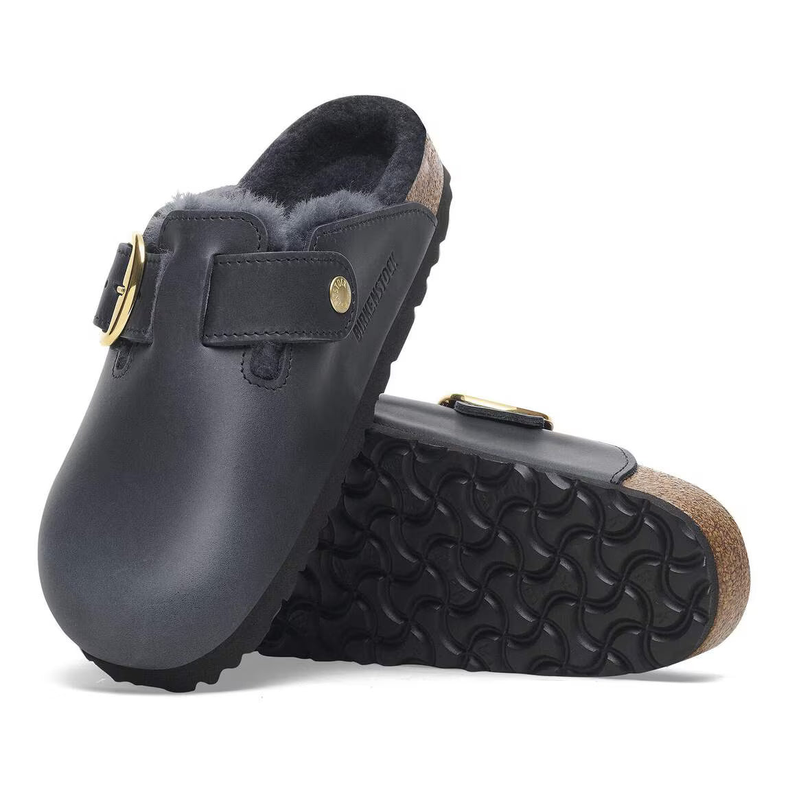 Birkenstock Boston Big Buckle Shearling Women's Clogs NW/OB