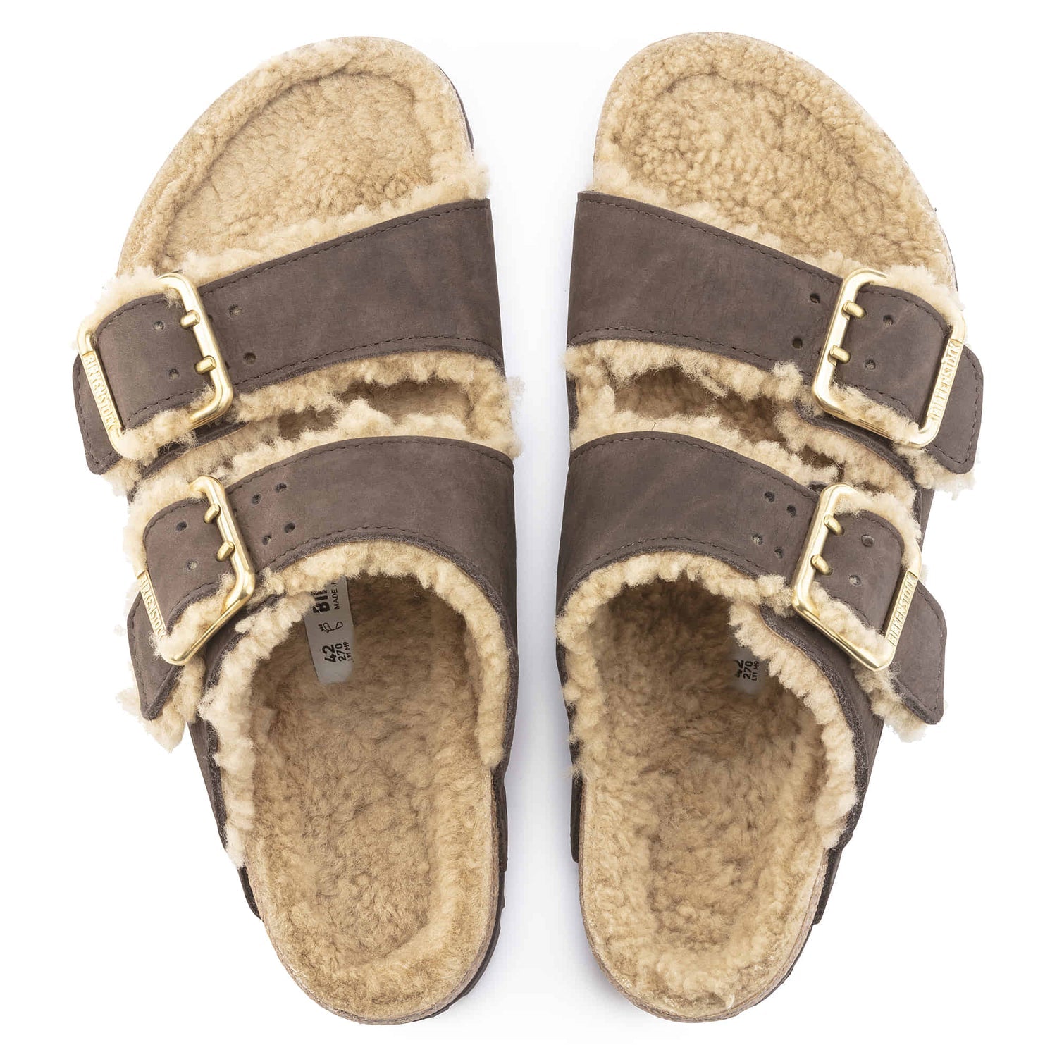 Birkenstock Unisex Arizona Bold Shearling Sandals NW/OB