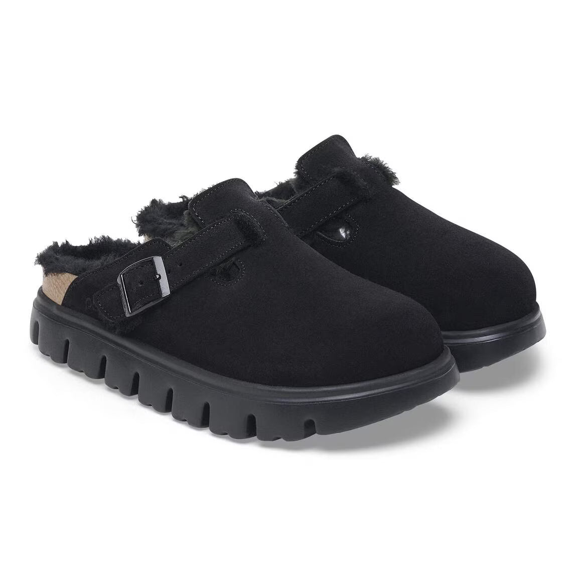 Papillio by Birkenstock Boston Pap Chunky Shearling Women's Clogs NW/OB