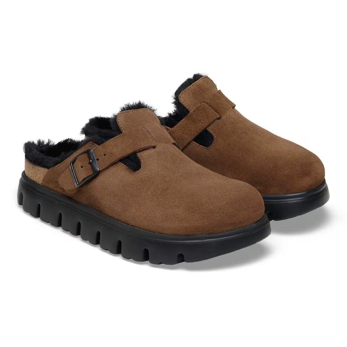 Papillio by Birkenstock Boston Pap Chunky Shearling Women's Clogs NW/OB