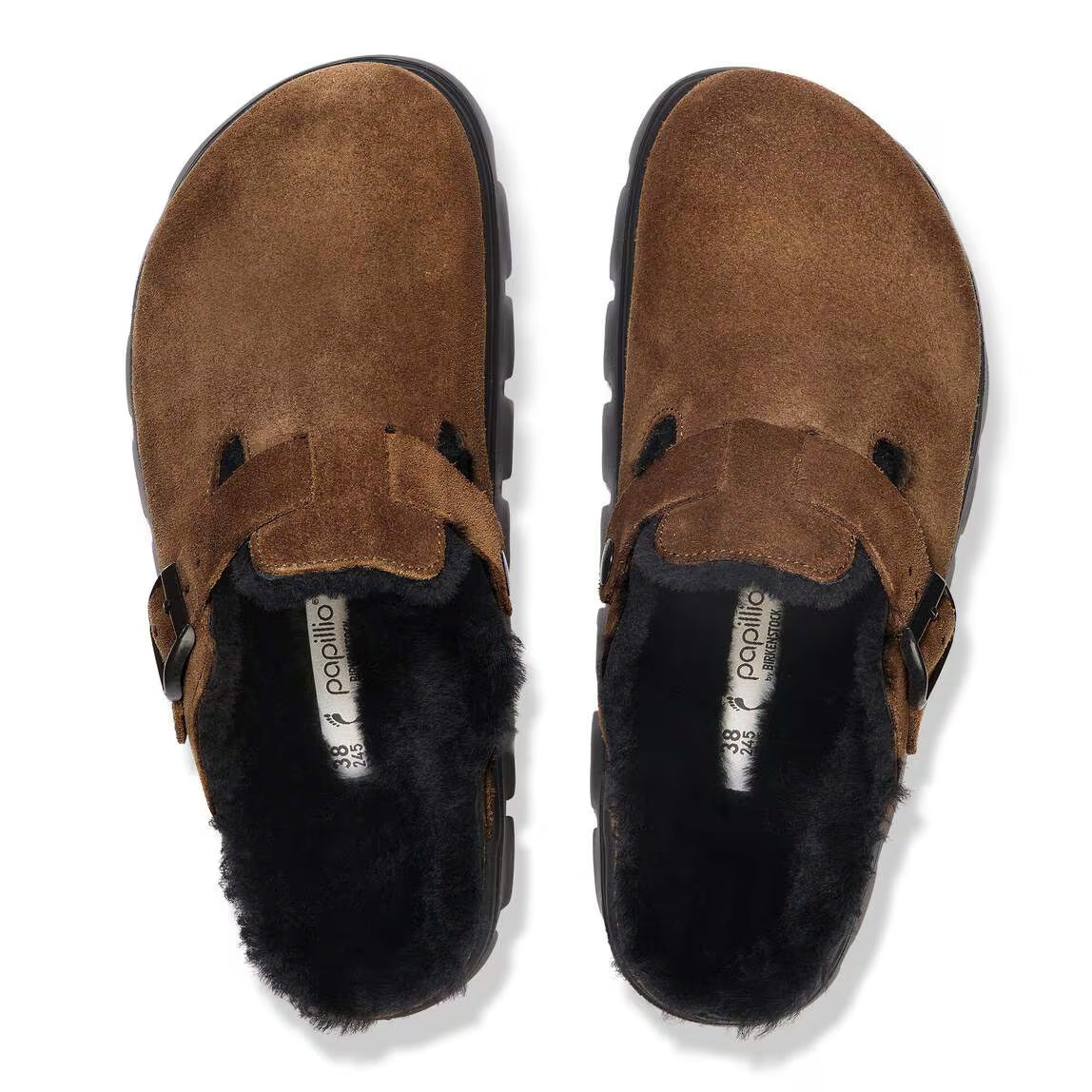 Papillio by Birkenstock Boston Pap Chunky Shearling Women's Clogs NW/OB