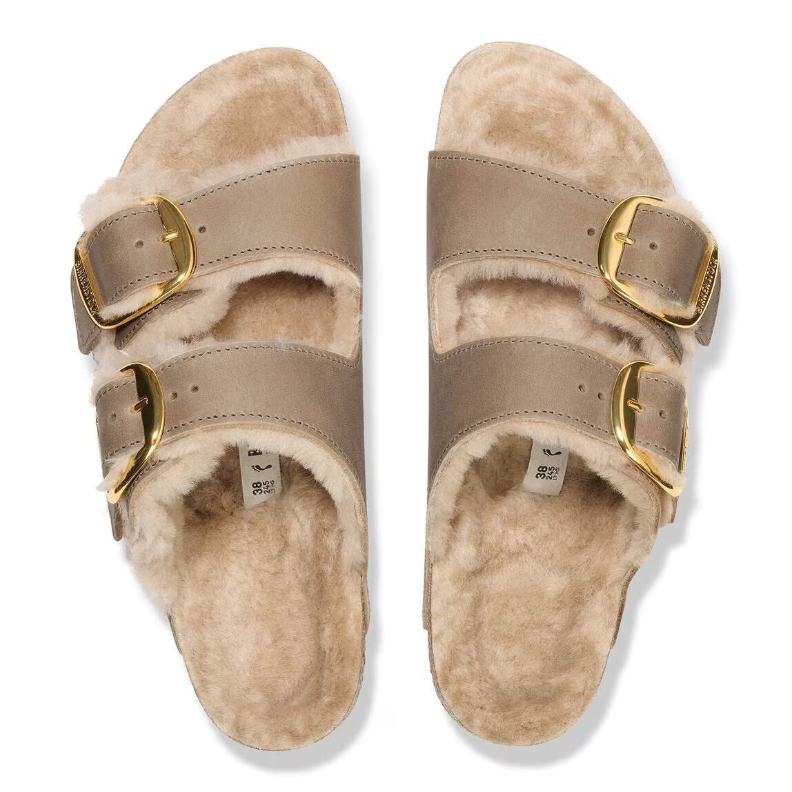 Birkenstock Arizona Big Buckle Shearling Women's Sandals NW/OB