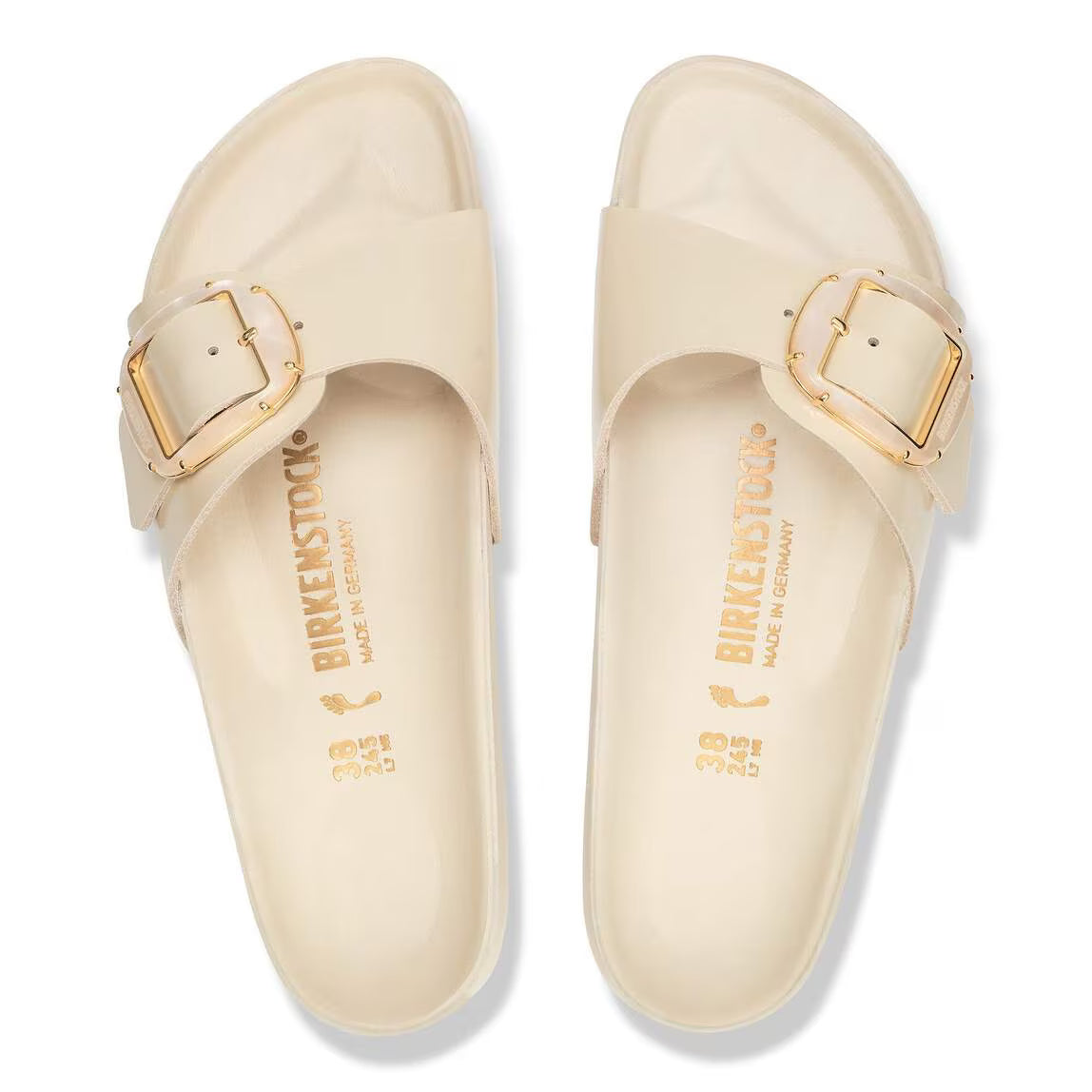 Birkenstock Women's Madrid Big Buckle Pearl Sandals NW/OB