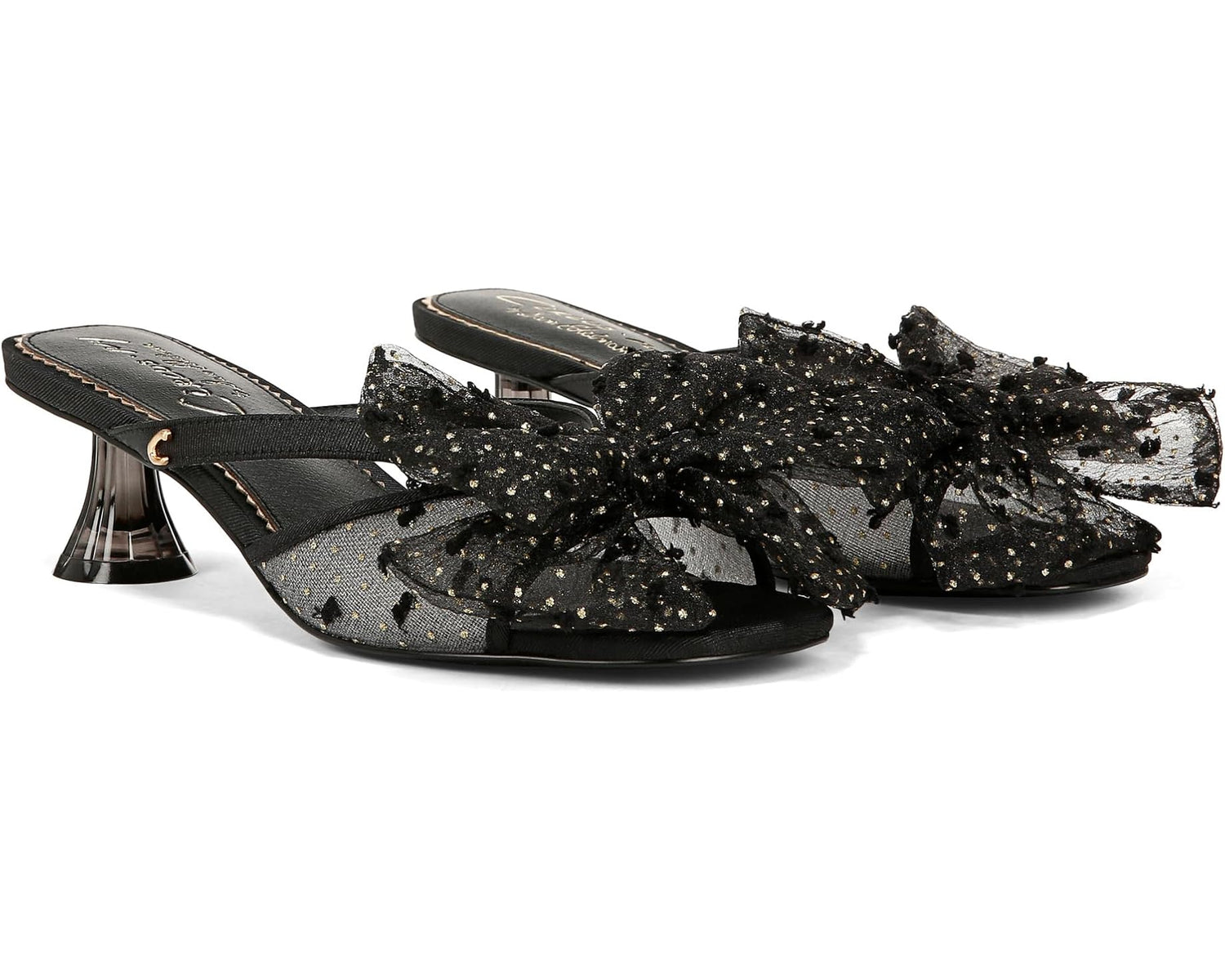 Black Polka Dot Mesh