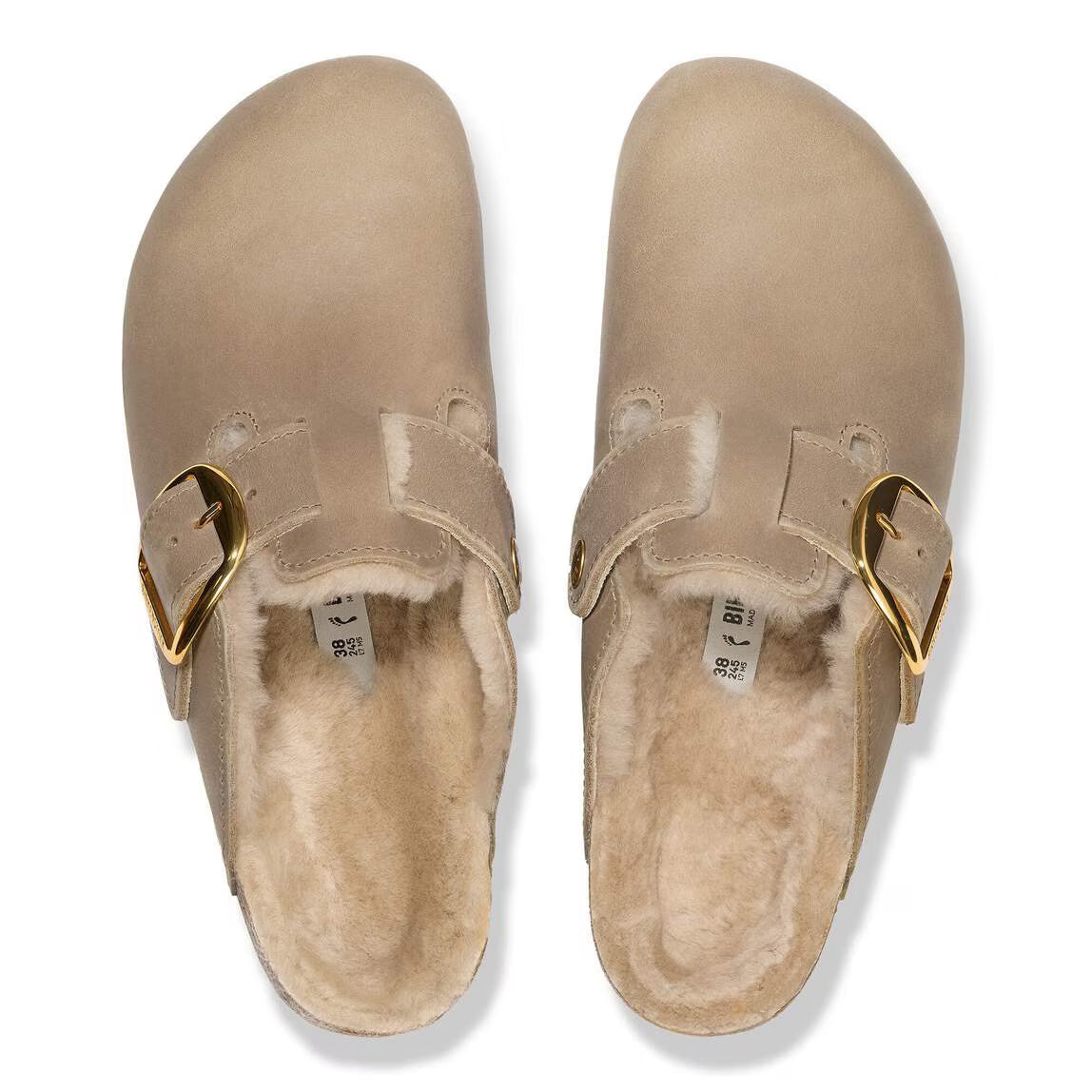 Birkenstock Boston Big Buckle Shearling Women's Clogs NW/OB