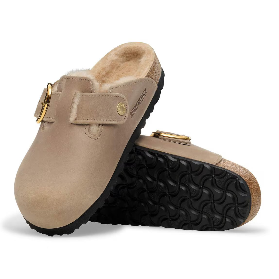 Birkenstock Boston Big Buckle Shearling Women's Clogs NW/OB