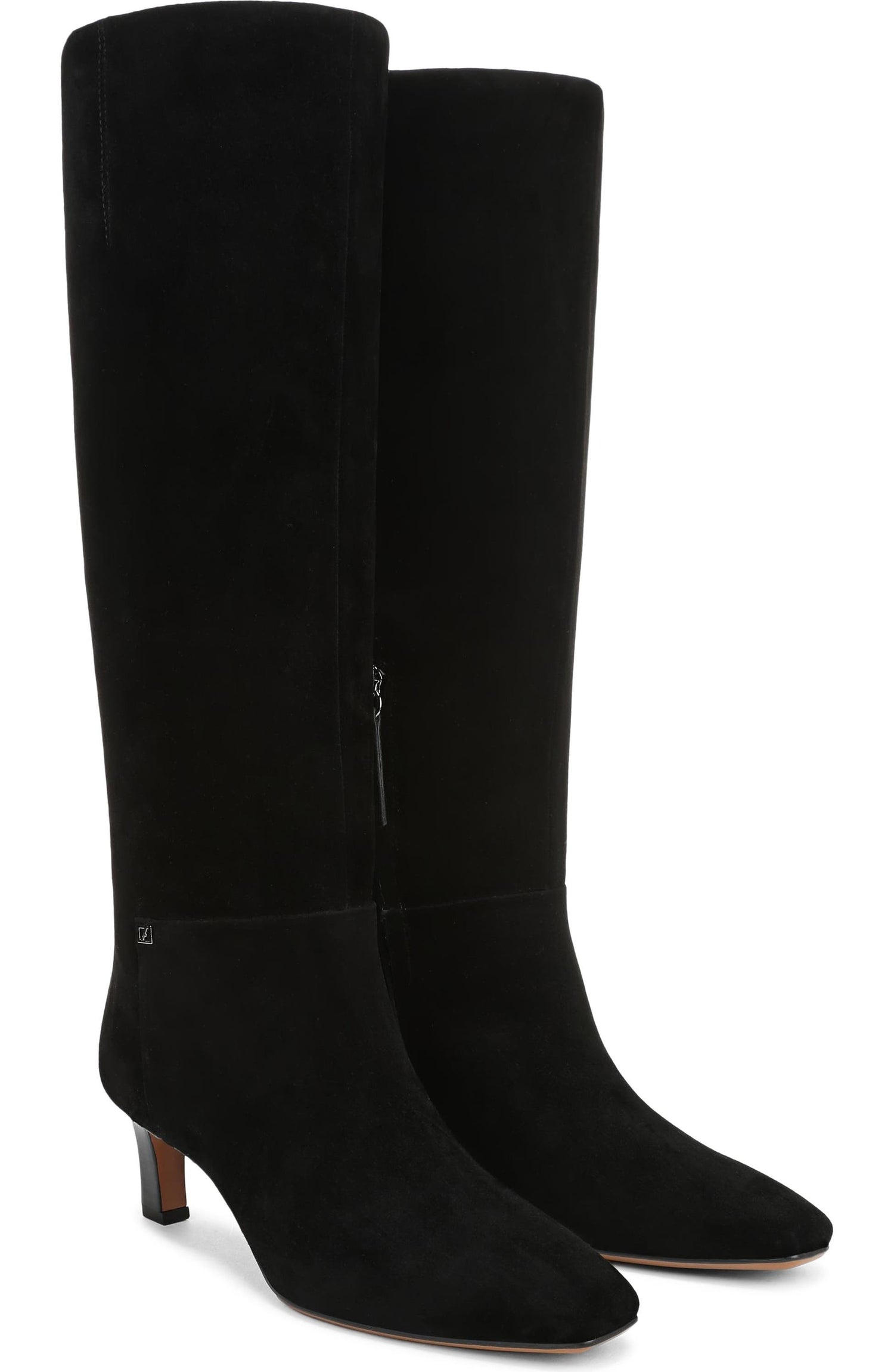 Black Suede Wide Calf