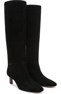 Black Suede Wide Calf