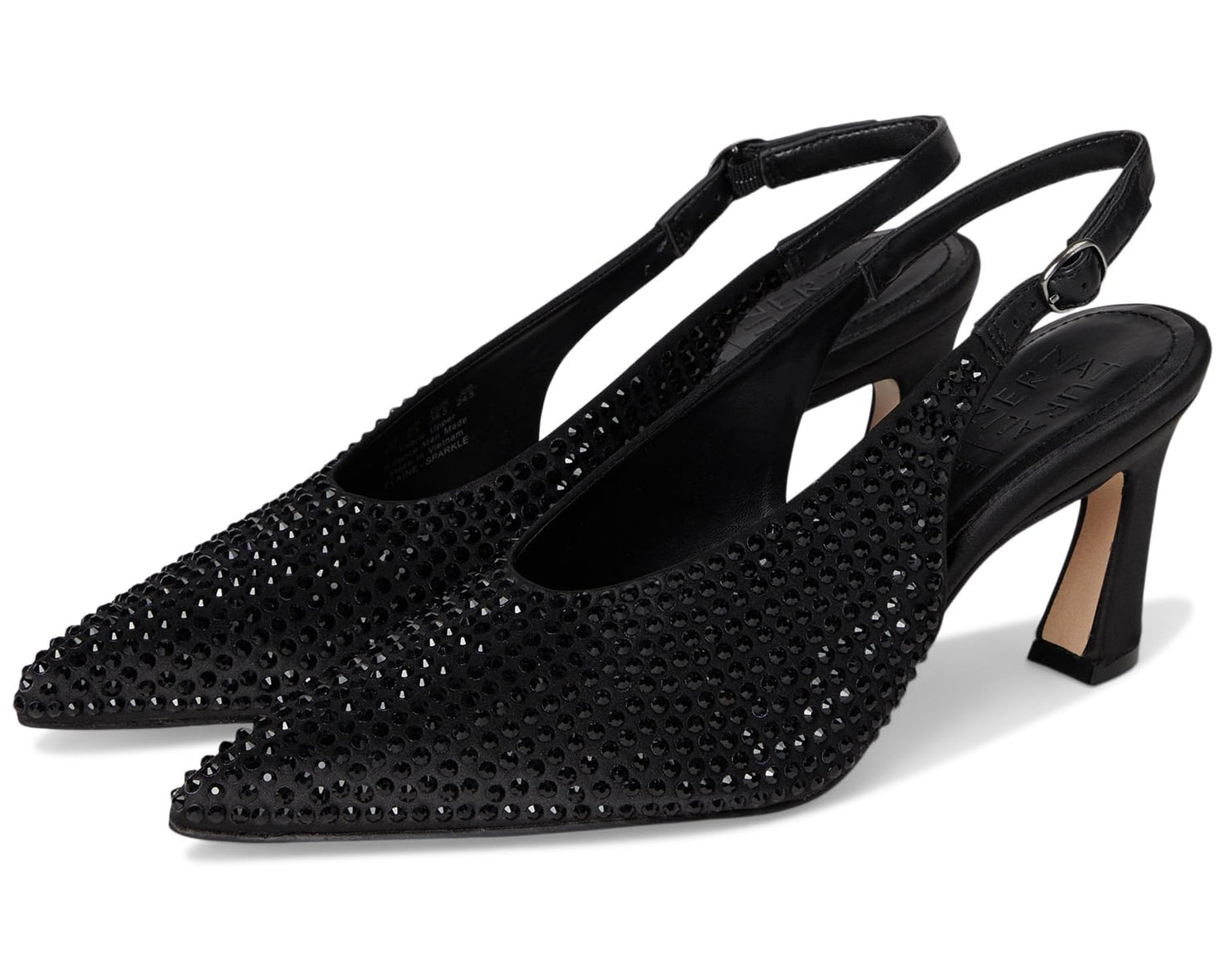 Black Sparkle Satin