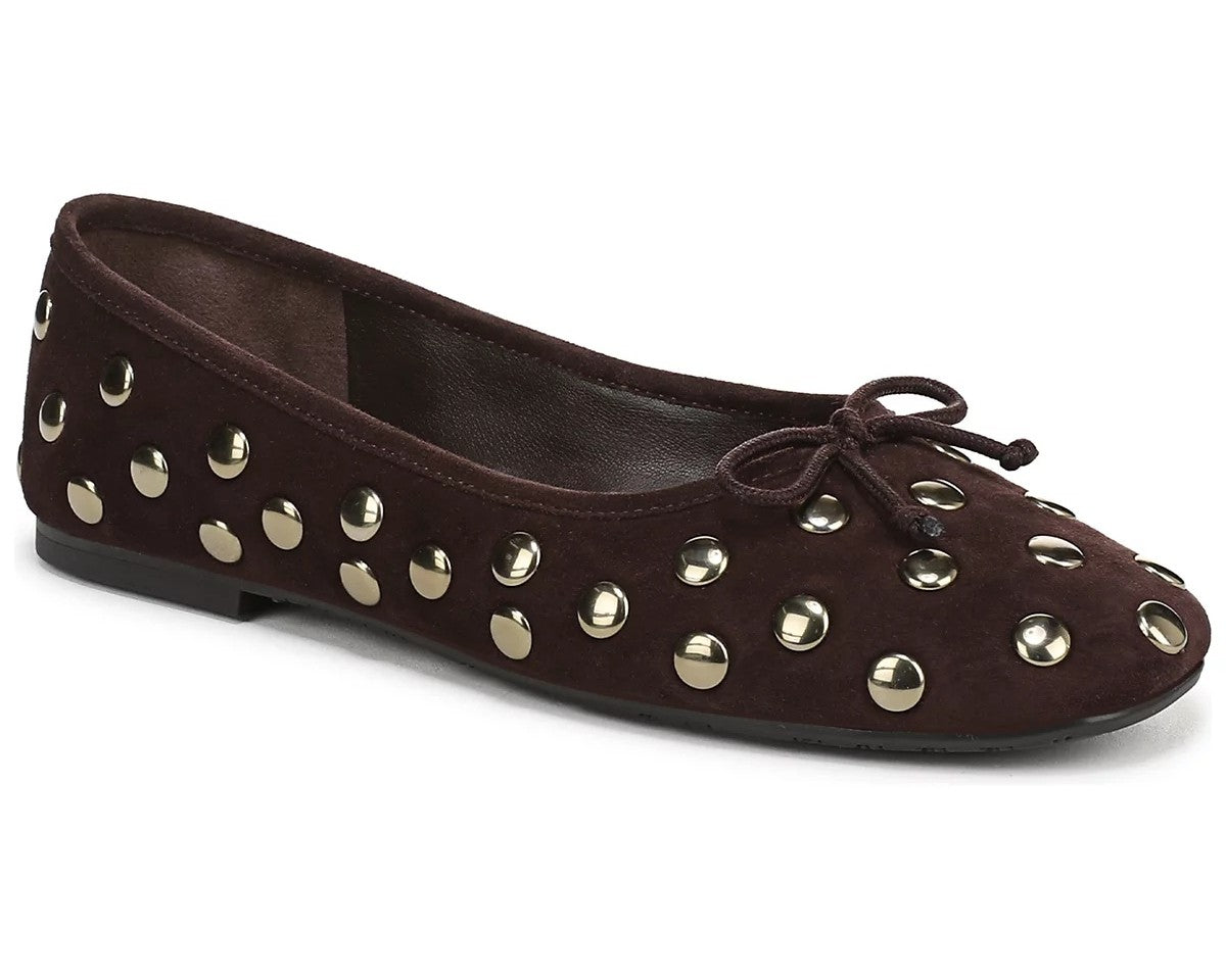 Dark Brown Suede Stud