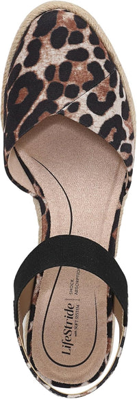 LifeStride Women's Kimmie Espadrille Wedge Sandal NW/OB