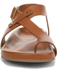 Franco Sarto Women's Blair Toe Loop Buckle Flat Sandals NW/OB