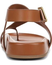 Franco Sarto Women's Blair Toe Loop Buckle Flat Sandals NW/OB