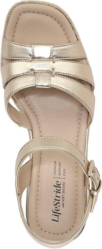LifeStride Women's Havana Espadrille Wedge Sandals NW/OB