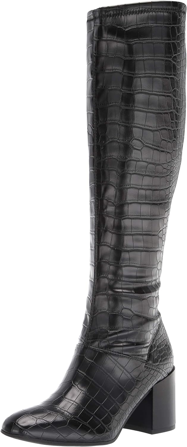 Black Crocco Wide Calf
