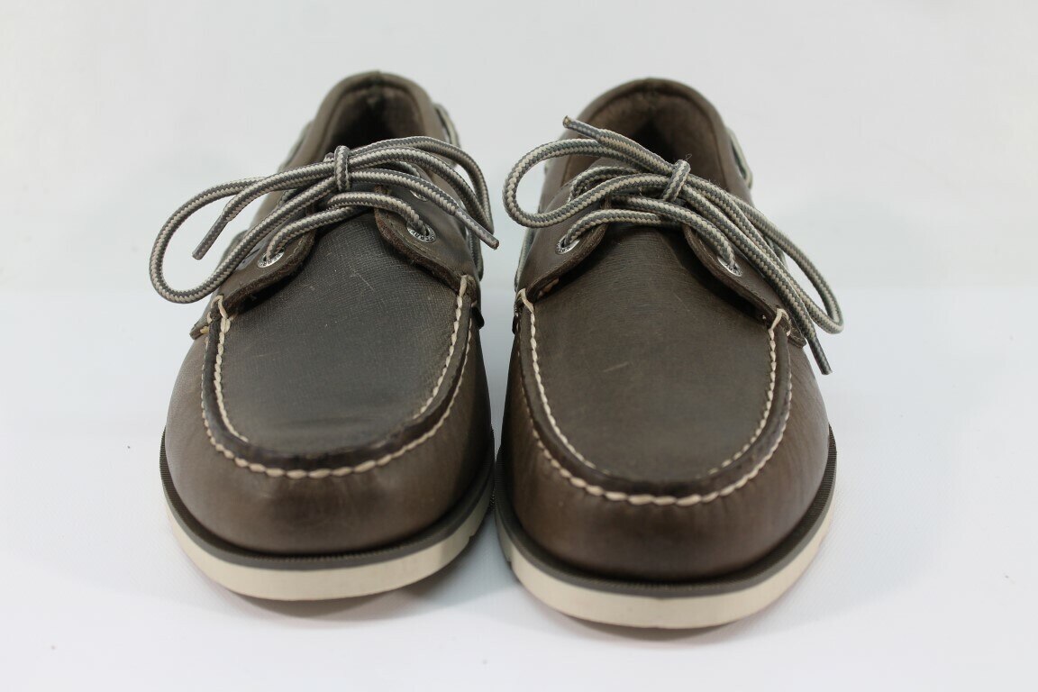 Sperry Top-Sider Leeward 2-Eye Men's Deep Grey Boat Shoe NW/OB