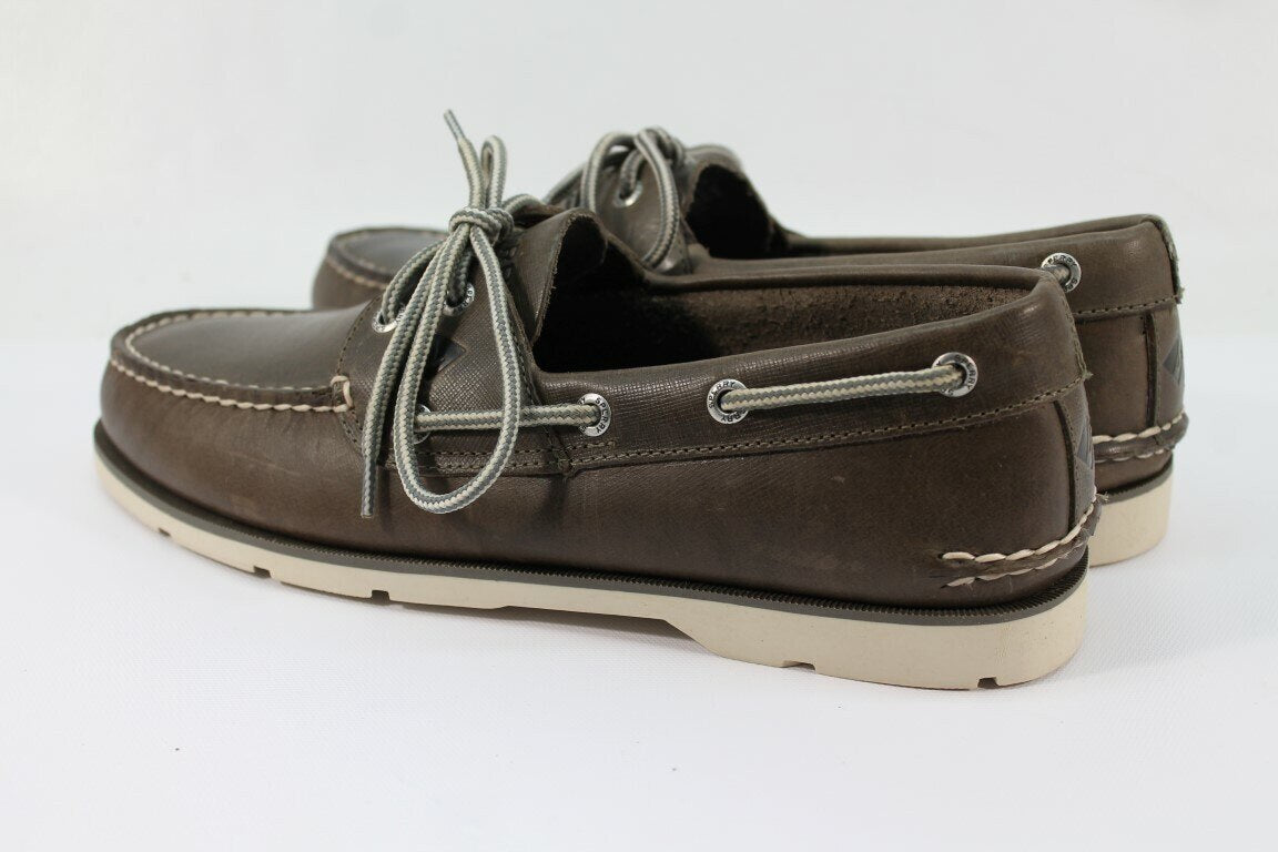 Sperry Top-Sider Leeward 2-Eye Men's Deep Grey Boat Shoe NW/OB