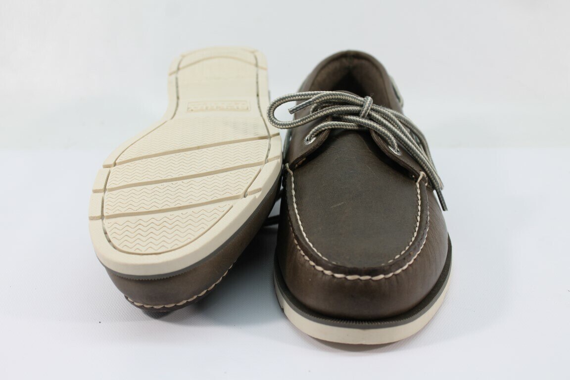 Sperry Top-Sider Leeward 2-Eye Men's Deep Grey Boat Shoe NW/OB