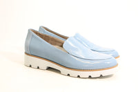 Blue Shadow Crinkle Patent