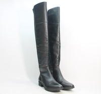 Black Leather/Rib