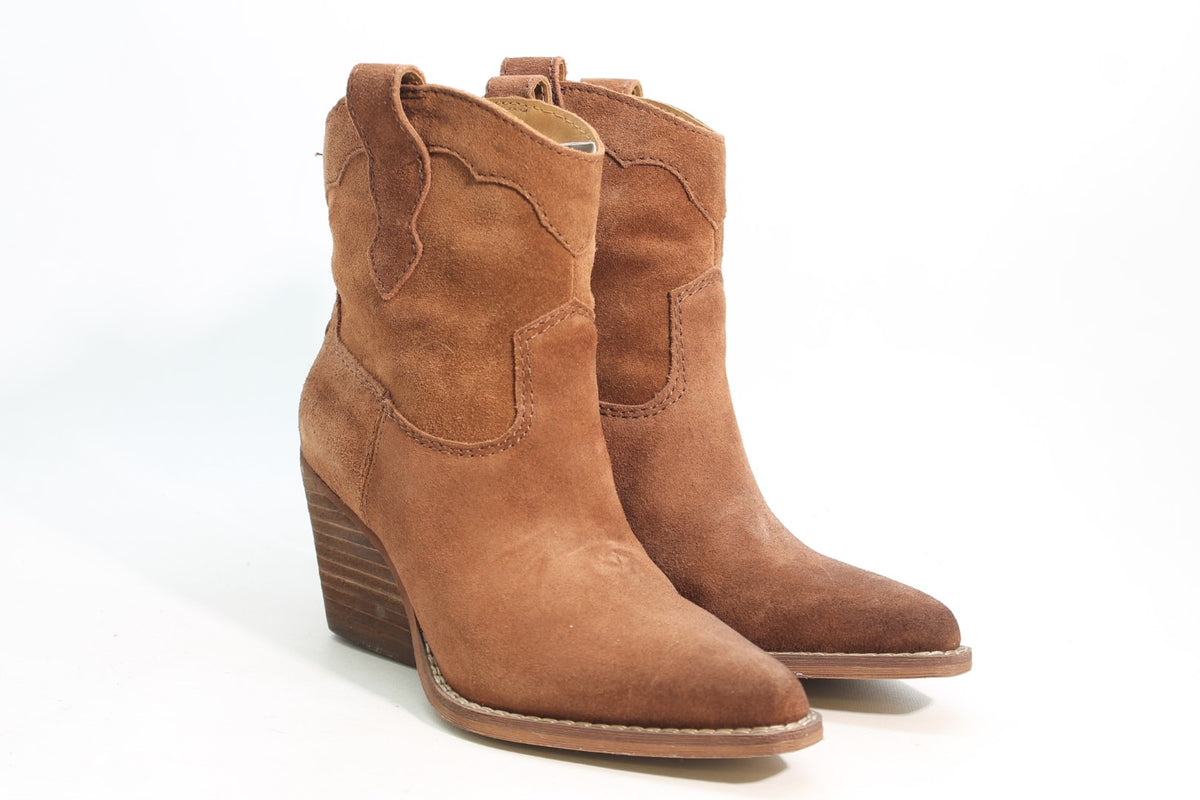 Cognac Brown Suede