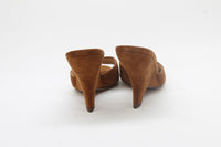 Veronica Beard Women's Mila Sculpted Wedge Slide Sandals Floor Sample