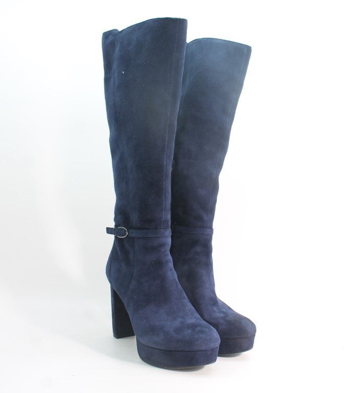 Navy Suede