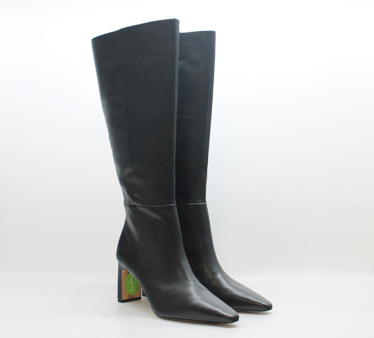 Black Leather Extra Wide Calf