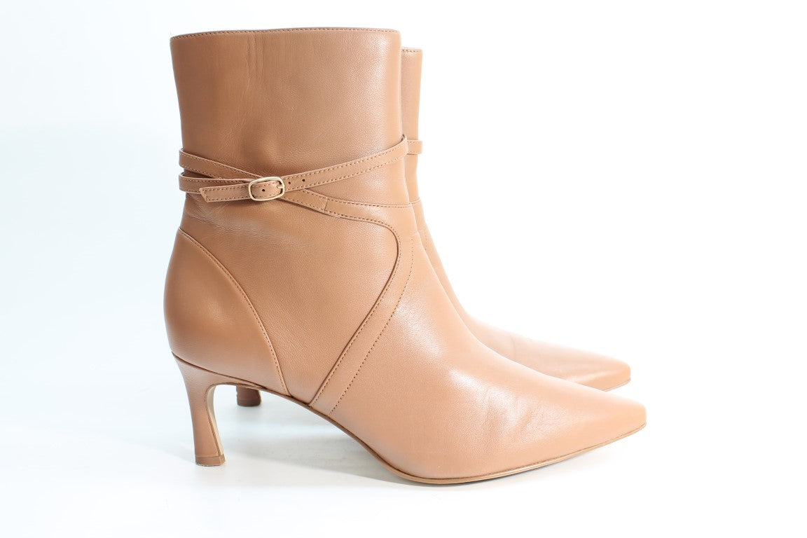 Naturalizer Women's Florette Leather Pointed Toe Ankle Boots Floor Sample
