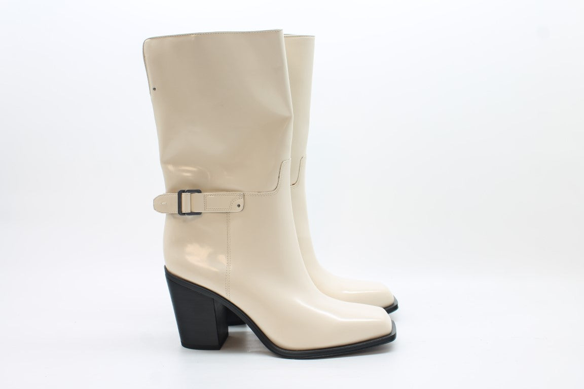 Franco Sarto Women's A-Vance Square Toe Mid Calf Boots Floor Sample