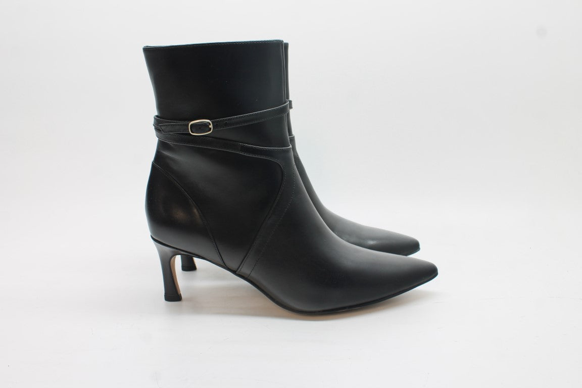 Naturalizer Women's Florette Leather Pointed Toe Ankle Boots Floor Sample