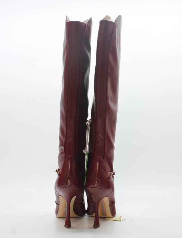 Sam Edelman Women's Elia Pointed Toe Knee High Boots Floor Sample