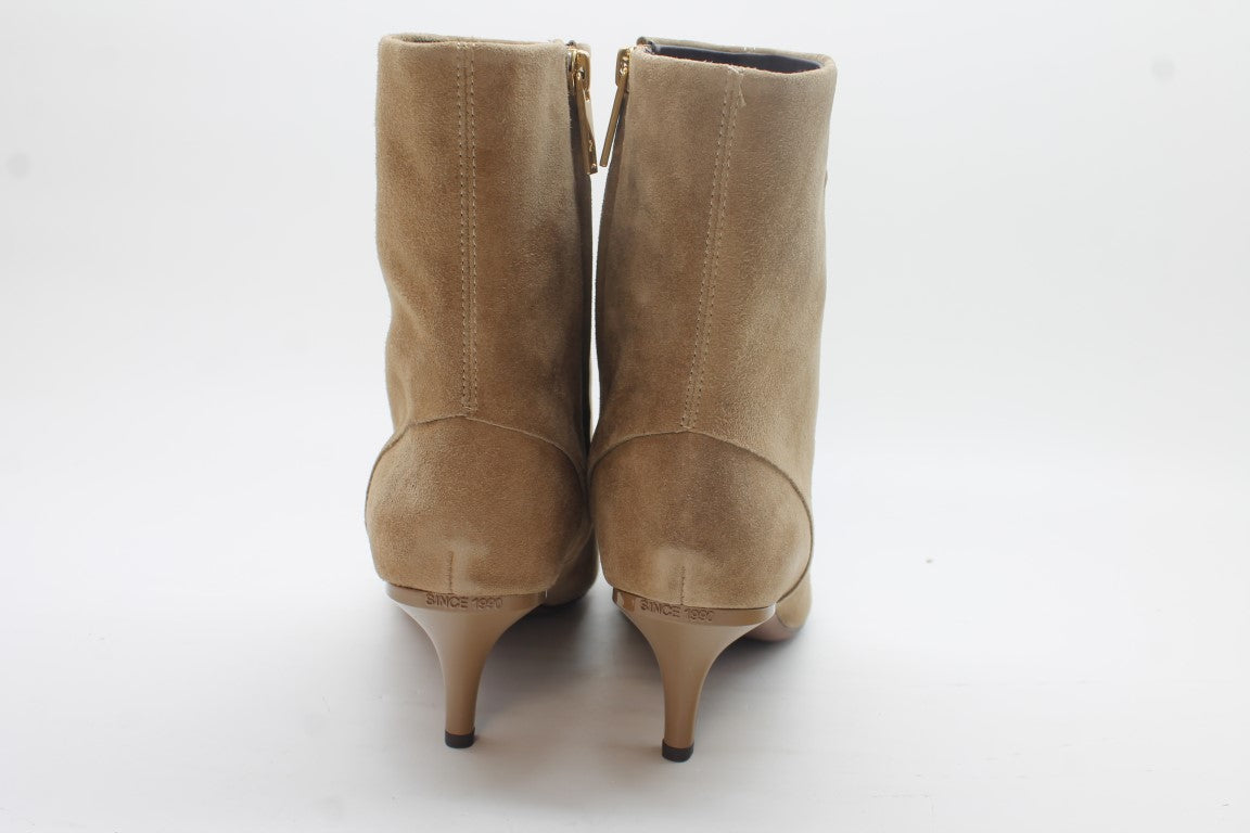 Franco Sarto Womens Anna Pointed Toe Kitten Heel Boot Floor Sample