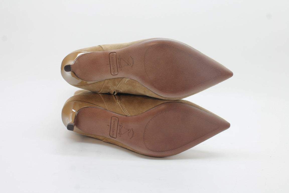 Franco Sarto Womens Anna Pointed Toe Kitten Heel Boot Floor Sample