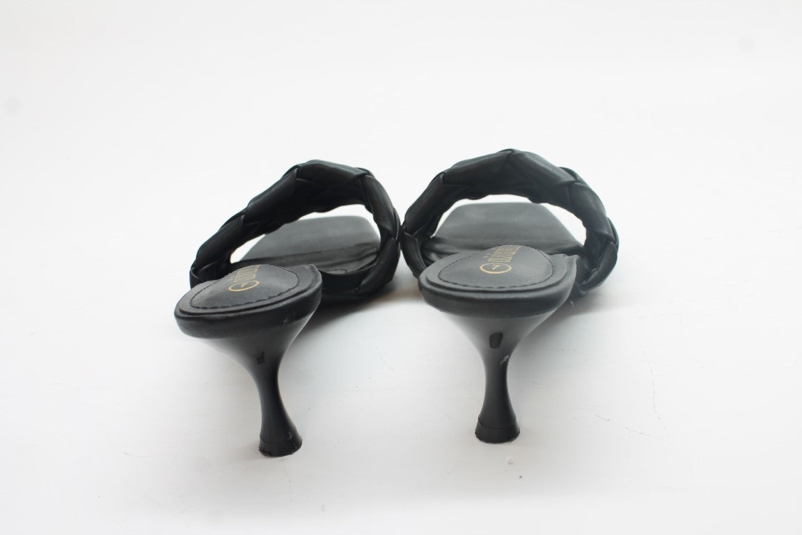 Olivia Miller Women's Half Moon Kitten Heel Sandals FS