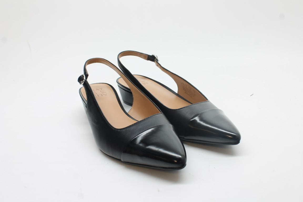 Black Leather Toe Cap
