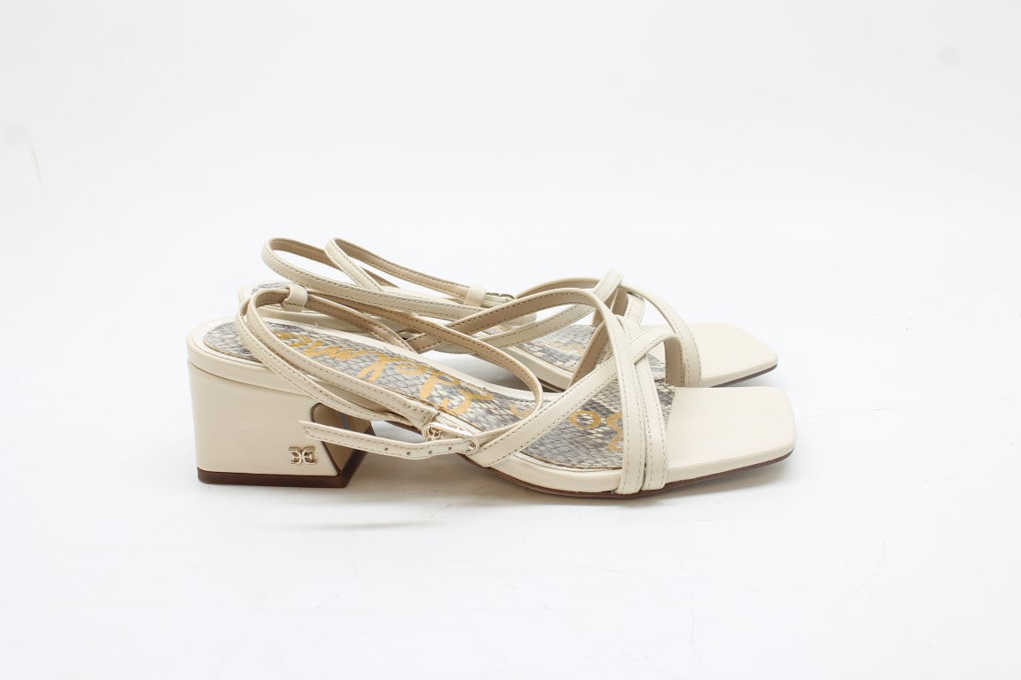 Sam Edelman Whitley Women's Modern Ivory Heeled Sandals FS 7.5M