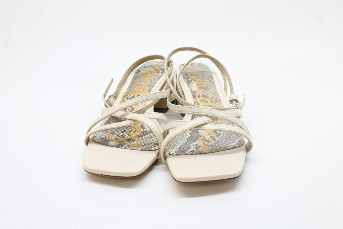 Sam Edelman Whitley Women's Modern Ivory Heeled Sandals FS 7.5M