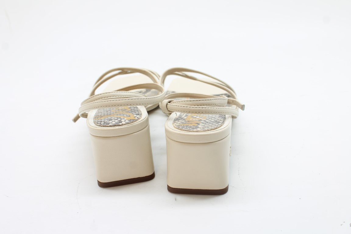 Sam Edelman Whitley Women's Modern Ivory Heeled Sandals FS 7.5M