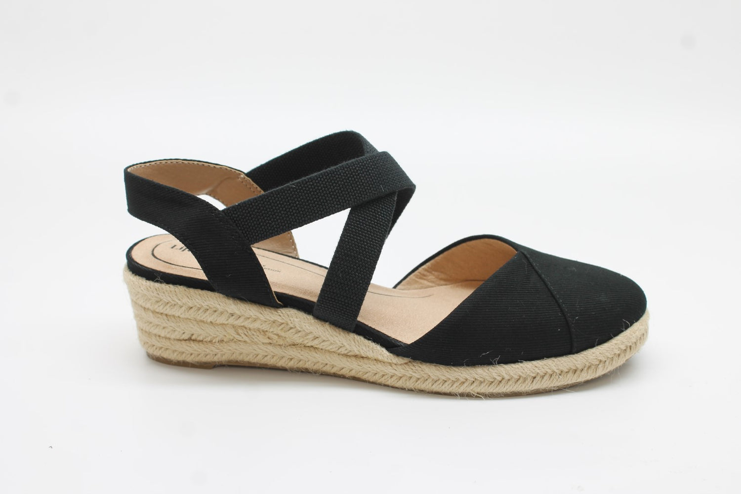 LifeStride Women's Kimball Espadrille Wedge Sandal Floor Sample