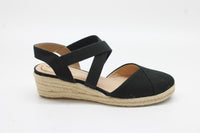 LifeStride Women's Kimball Espadrille Wedge Sandal Floor Sample