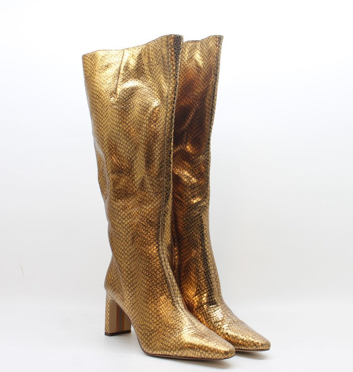 Gold Snake Wide Calf