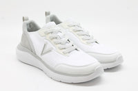 White Knit Suede