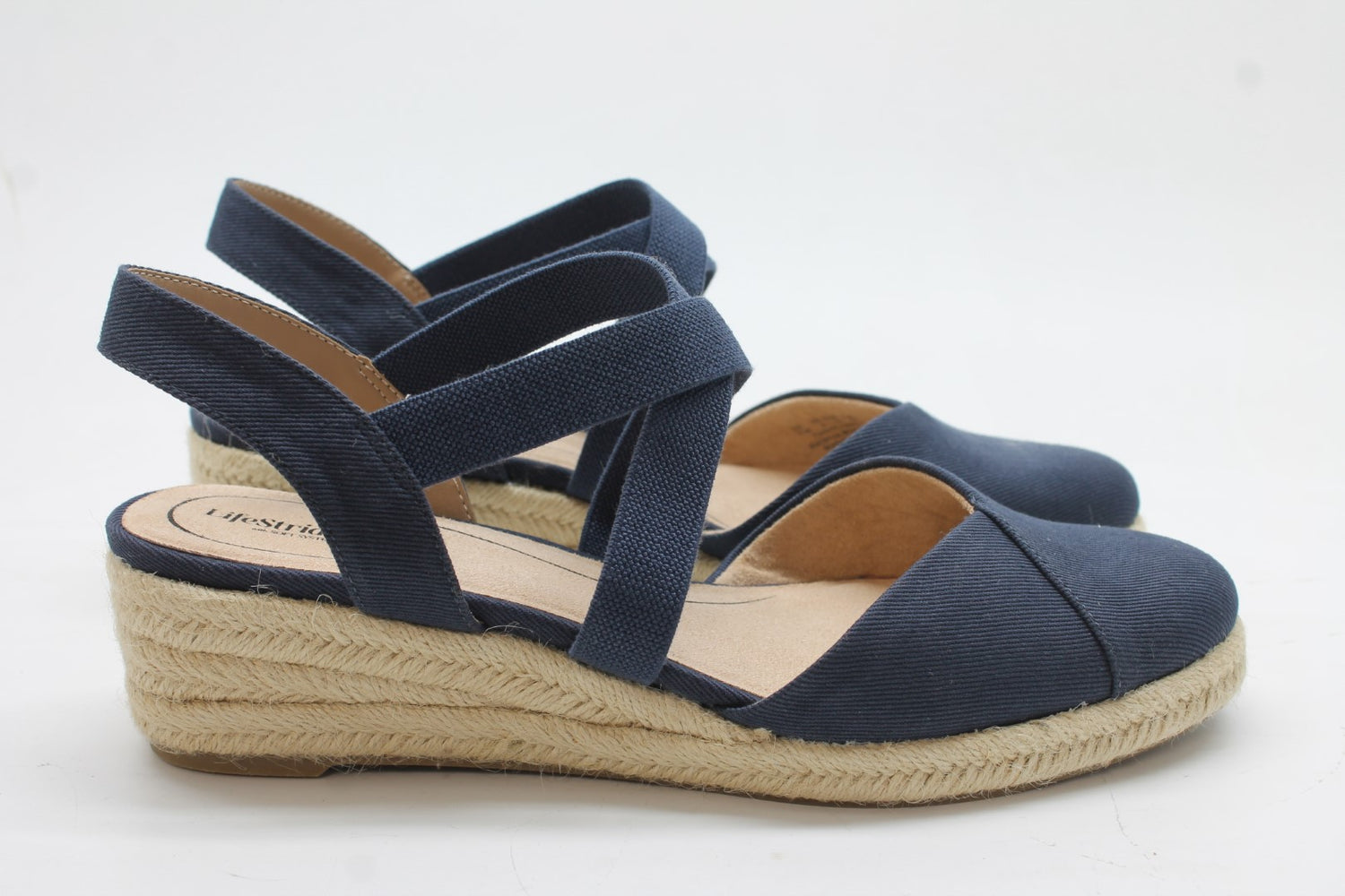 LifeStride Women's Kimball Espadrille Wedge Sandal Floor Sample