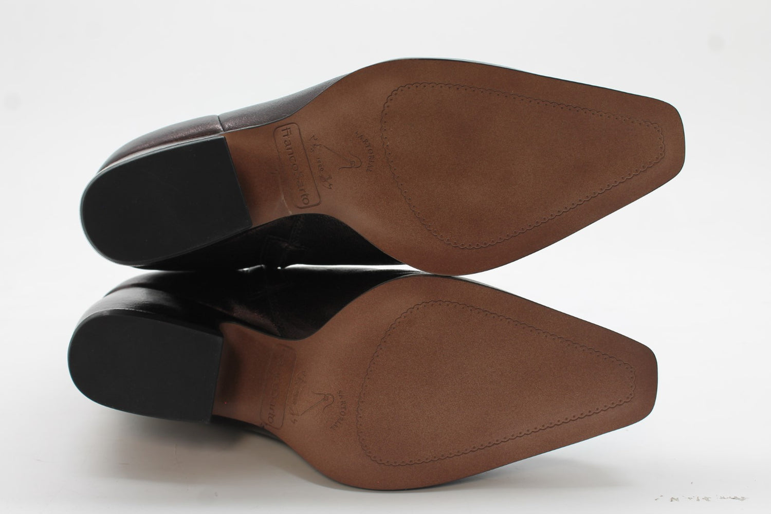 Franco Sarto Womens L-Vivian Pointed Toe Ankle Boots Floor Sample