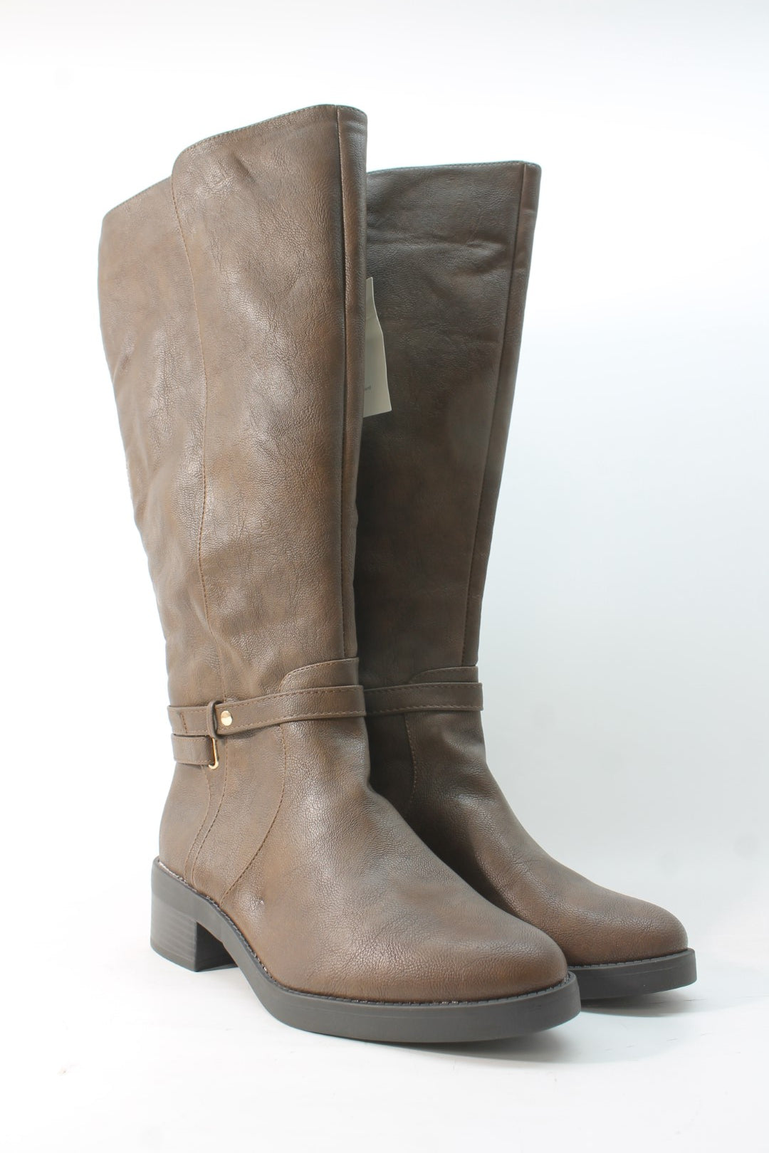 Dark Tan Wide Calf