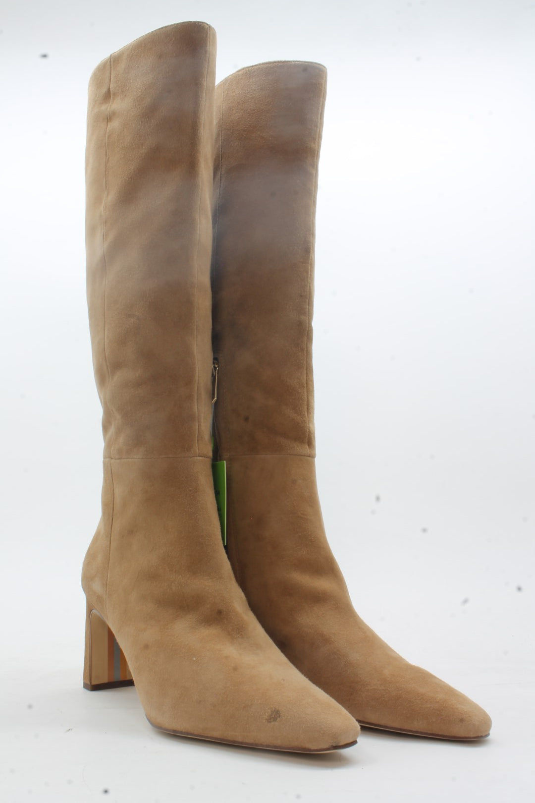 Tan Suede Wide Calf